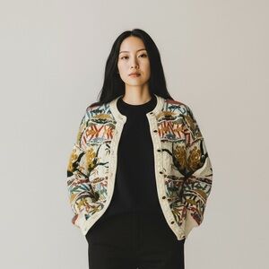 Geccú Australia 3D Knit Cardigan Sweater 90’s Koala Bear Wool Women's L